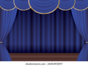 blue curtains
Blue curtain stage horizontal