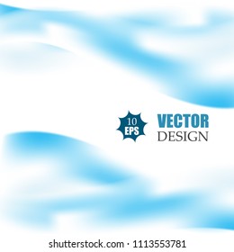 Blue curve abstract background vector illustration