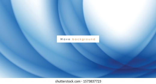 Blue curve abstract background vector illustration