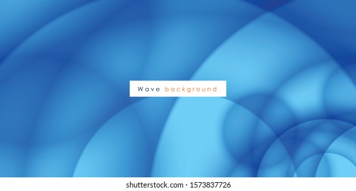 Blue curve abstract background vector illustration