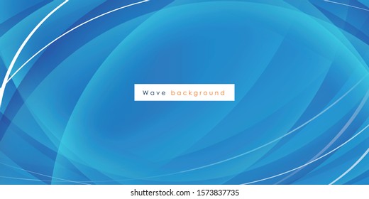 Blue curve abstract background vector illustration