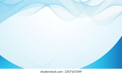 Blue curve abstract background vector illustration
