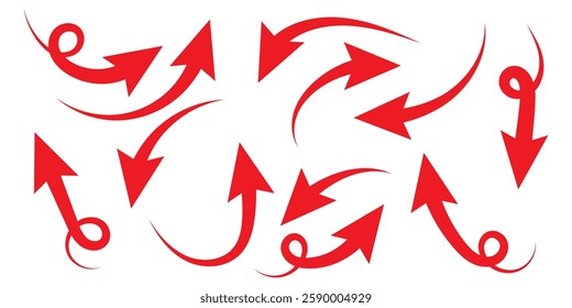 blue curve arrow icon vector . blue curve arrow icon set. curve arrow vector illustration. Curved or arch arrow icon isolated.