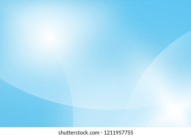 Blue curve background.