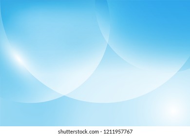 Blue curve background.