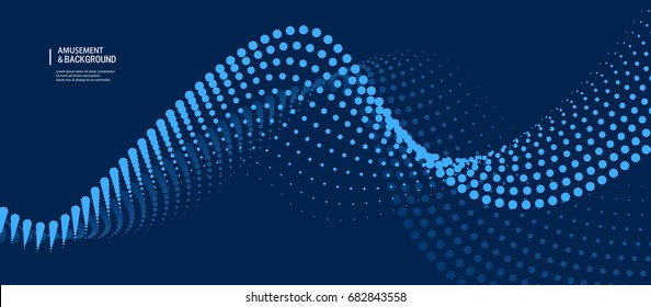 Blue curve background