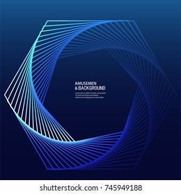 Blue curve background