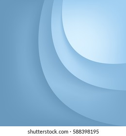 Blue curve background overlap layer with space for text design , vector