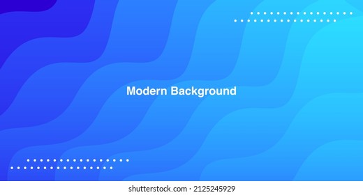 Blue curve background with smooth wavy journey flow on black background