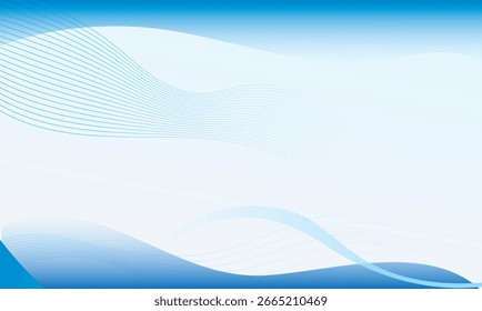 Fondo de curva azul suave hermoso moderno