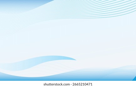 Blue curve background soft beautiful modern