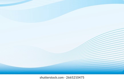 Fondo de curva azul suave hermoso moderno