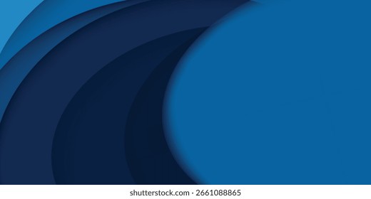 Ilustración vectorial de fondo de curva azul.