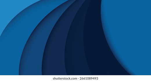 ilustração do vetor de fundo da curva azul.