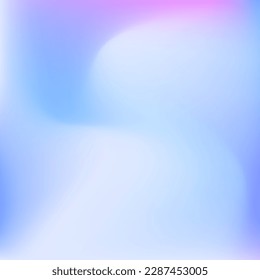 Curva Azul Luz Fría Fondo Cálido. Malla de gradiente de barrido índigo de lavanda líquida pastoral. Imagen De Diseño De Agua De Color Dinámico Borrada. Fondo de degradado violeta violeta de ondulación con cielo rosa.