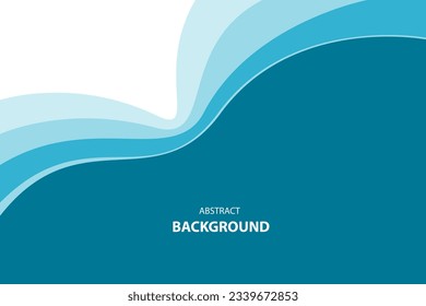 Blue curve layer abstract background. design concept