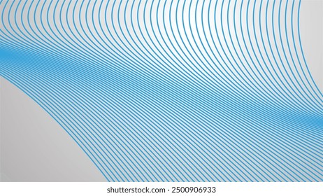 Blue curve line abstract background vector image