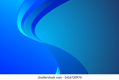 Blue curve line vector background overlap layer on space for text and background design. Modern concept can use for wallpaper, poster, banner, card, website, advertising, corporate