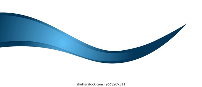 Fondo de Vector de línea de curva azul superpone papel de capa en el espacio en blanco para el diseño de texto y mensajes