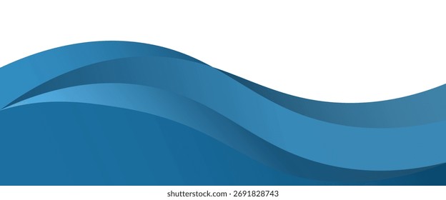 Blue curve line vector background overlap layer paper on white space for text and message design.eps 10