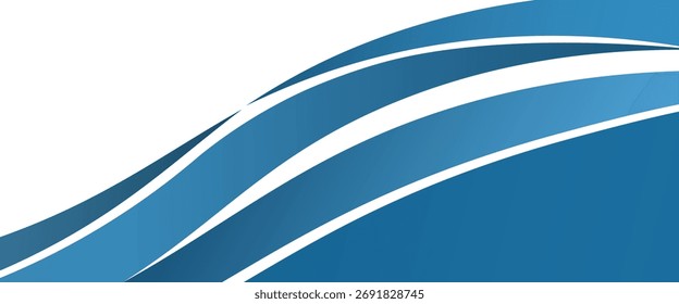 Blue curve line vector background overlap layer paper on white space for text and message design.eps 10