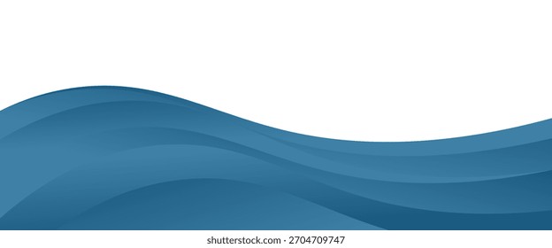 Blaue Kurve Linie Vektor Hintergrund Überlappung Schicht Papier auf weißem Raum für Text und Nachricht design.eps 10