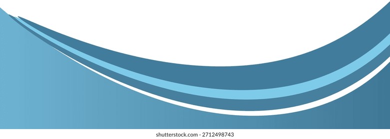 Blue curve line vector background overlap layer paper on white space for text and message design


