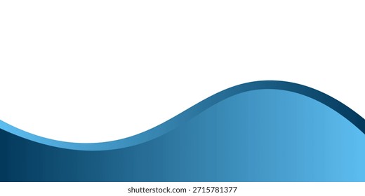 Blue curve line vector background overlap layer paper on white space for text and message design
