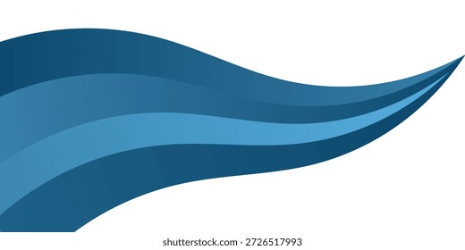 Blue curve line vector background overlap layer paper on white space for text and message design vector