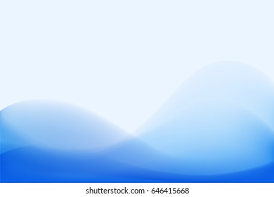 Blue curve smooth abstract background. chill out feeling