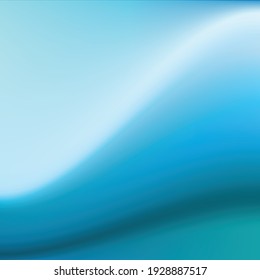 Blue curve smooth gradient background.