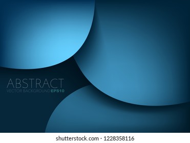 Blue curve Vector background