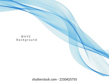 blauer Wellendesign