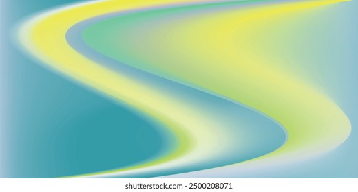Blue curved abstract background vector