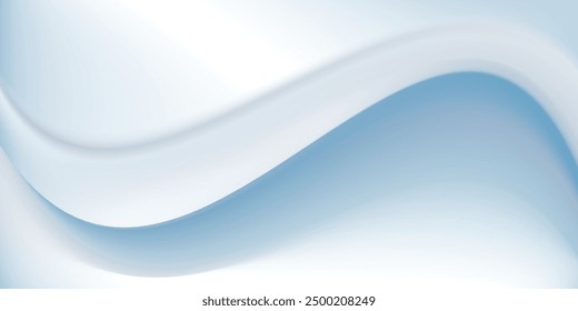 Blue curved abstract background vector
