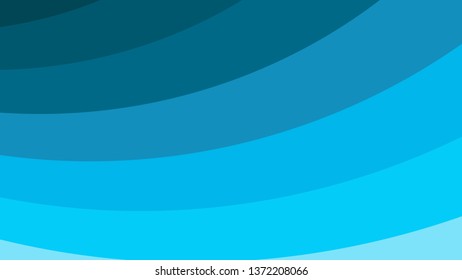 Blue Curved Stripes Background