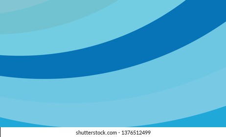 Blue Curved Stripes Background