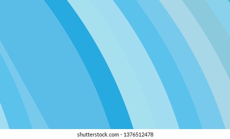 Blue Curved Stripes Background Vector Art