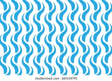 blue curvy lines pattern