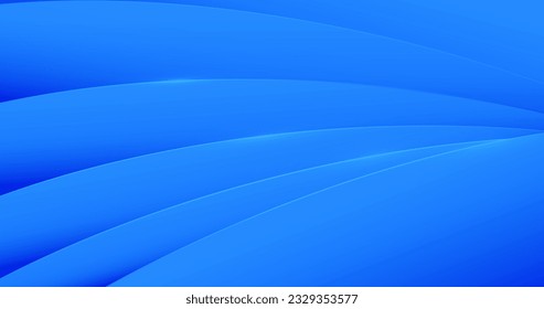 Blue curvy paper layer abstract background. Modern Landing Page, Template, and websites. Vector illustration