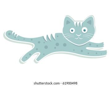 blue cute cat