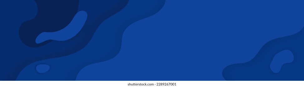 Blue cutout background, vector illustration
