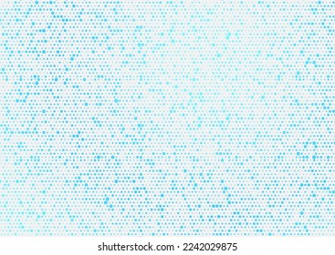Blue cyan dots abstract geometric background. Vector design
