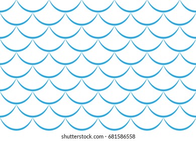 Blue and cyan fish scales pattern