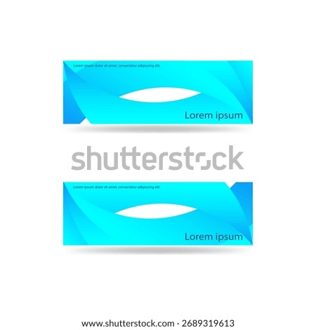 Blue cyan gradient curves abstract background banner nice for your banner