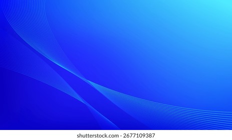 Blue cyan gradient mesh abstract background wit wavy blended lines nice for wallpaper or banner