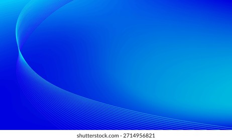 Fundo abstrato de malha de gradiente ciano azul com linhas misturadas onduladas agradável para papel de parede ou banner