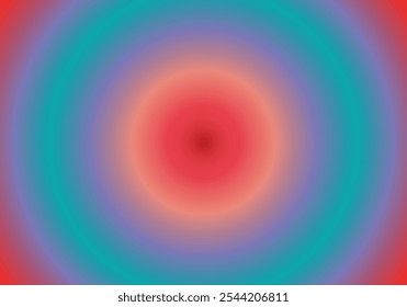 Blue, cyan, orange and red radial gradient background