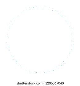 Blue, cyan, turquoise stars, sprocket, shiny confetti. Scattered little sparkling, glitter elements. Random stellar falling on white background. New Year Christmas background. Vector illustration.