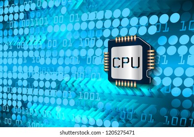 Blue cyber circuit future technology concept background